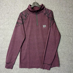 Tahari Sport Shirt Mens XL Athleisure Pullover 1/4 Zip Heather L/SLV Performance
