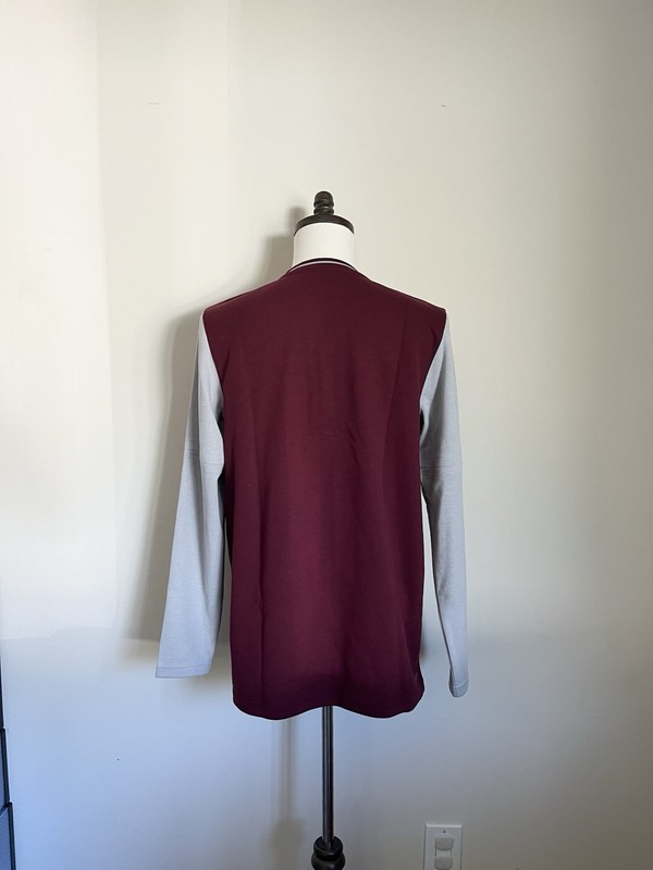 Nike Dri-FIT Men’s Long Sleeve 1/4 Zip Shirt Medium Maroon Gray FJ9549-669 gallery