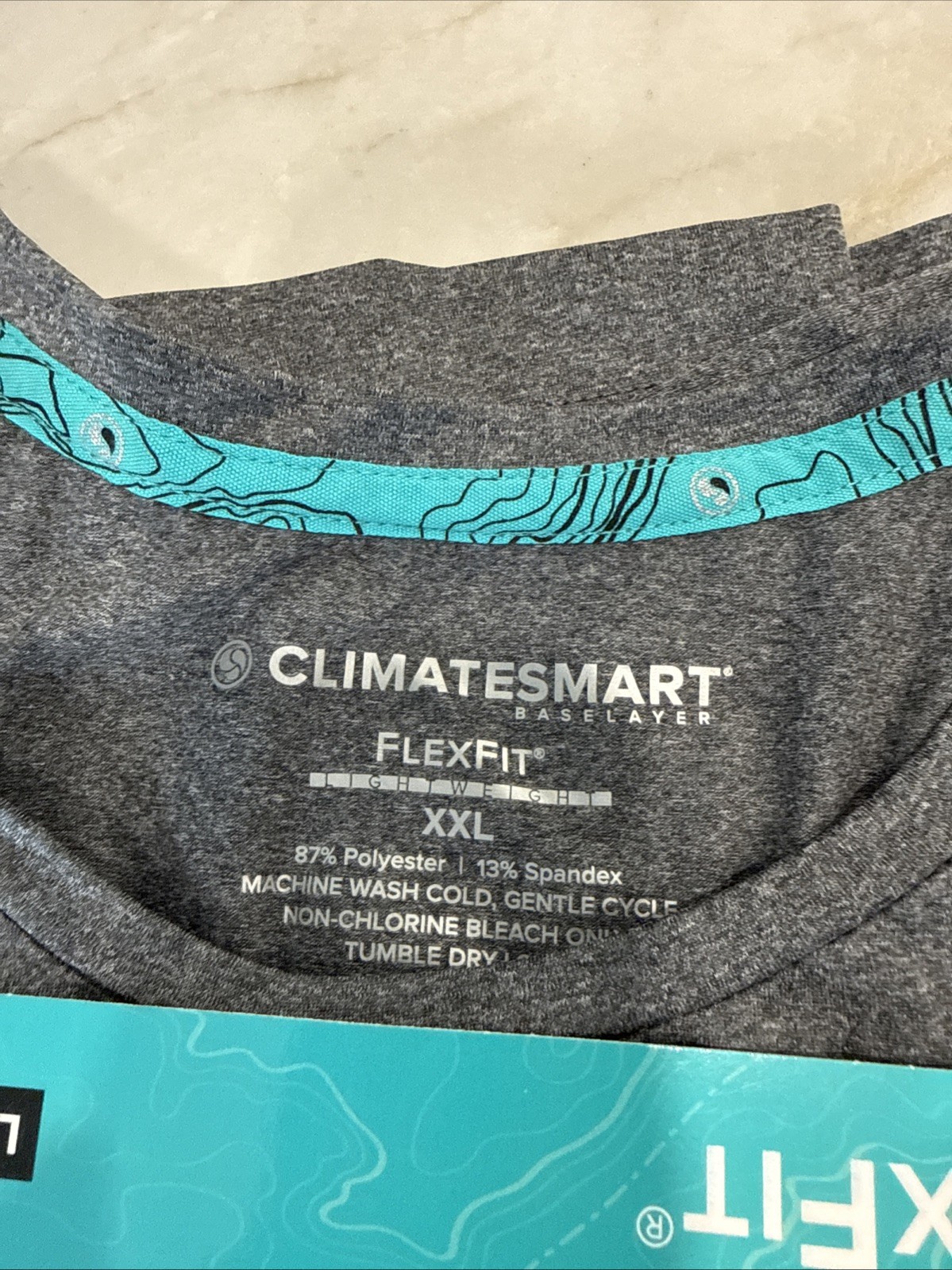 Gray Lightweight Climatesmart FlexFit Performance Shirt Base Layer Size XXL gallery