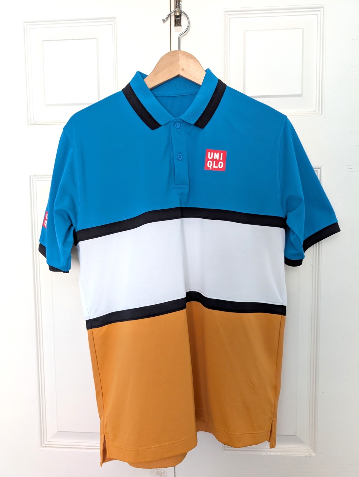 Uniqlo x Kei Nishikori 2019 US Open Tennis Buttoned Short Sleeve Polo (Medium) gallery