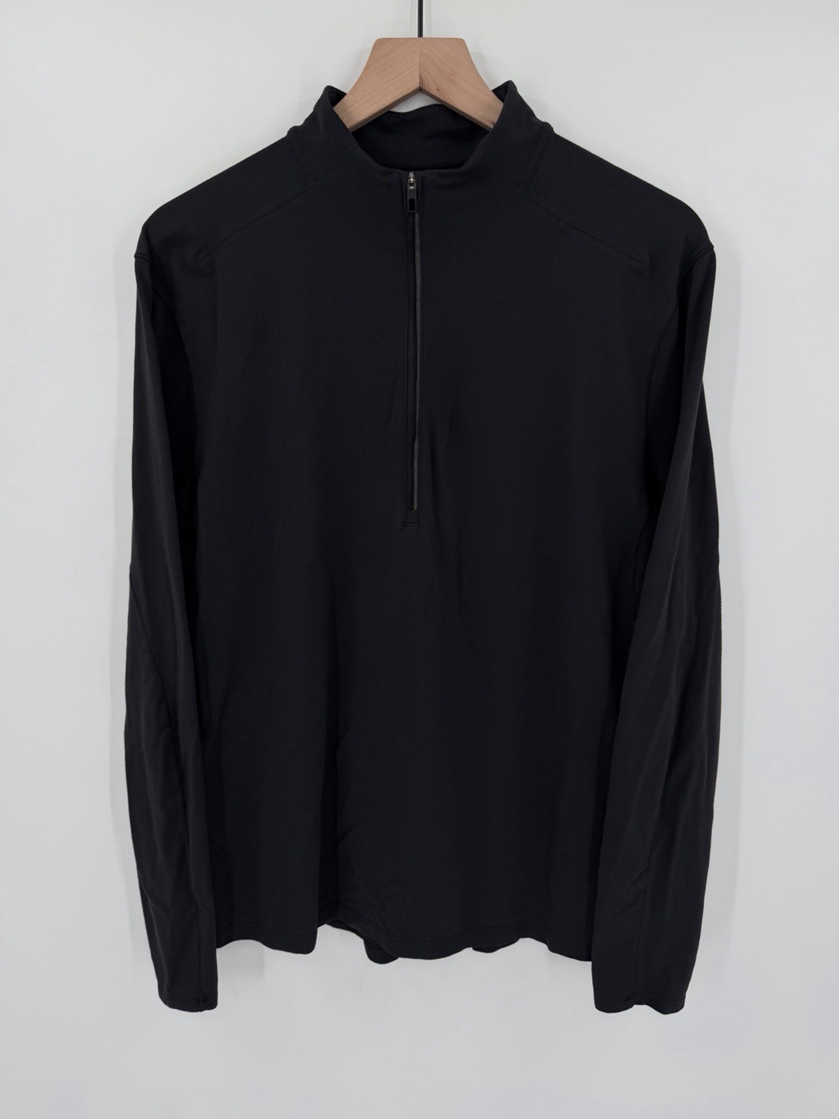 Lululemon Surge Warm 1/2 Zip Mens Large Black Running Training Pullover gallery