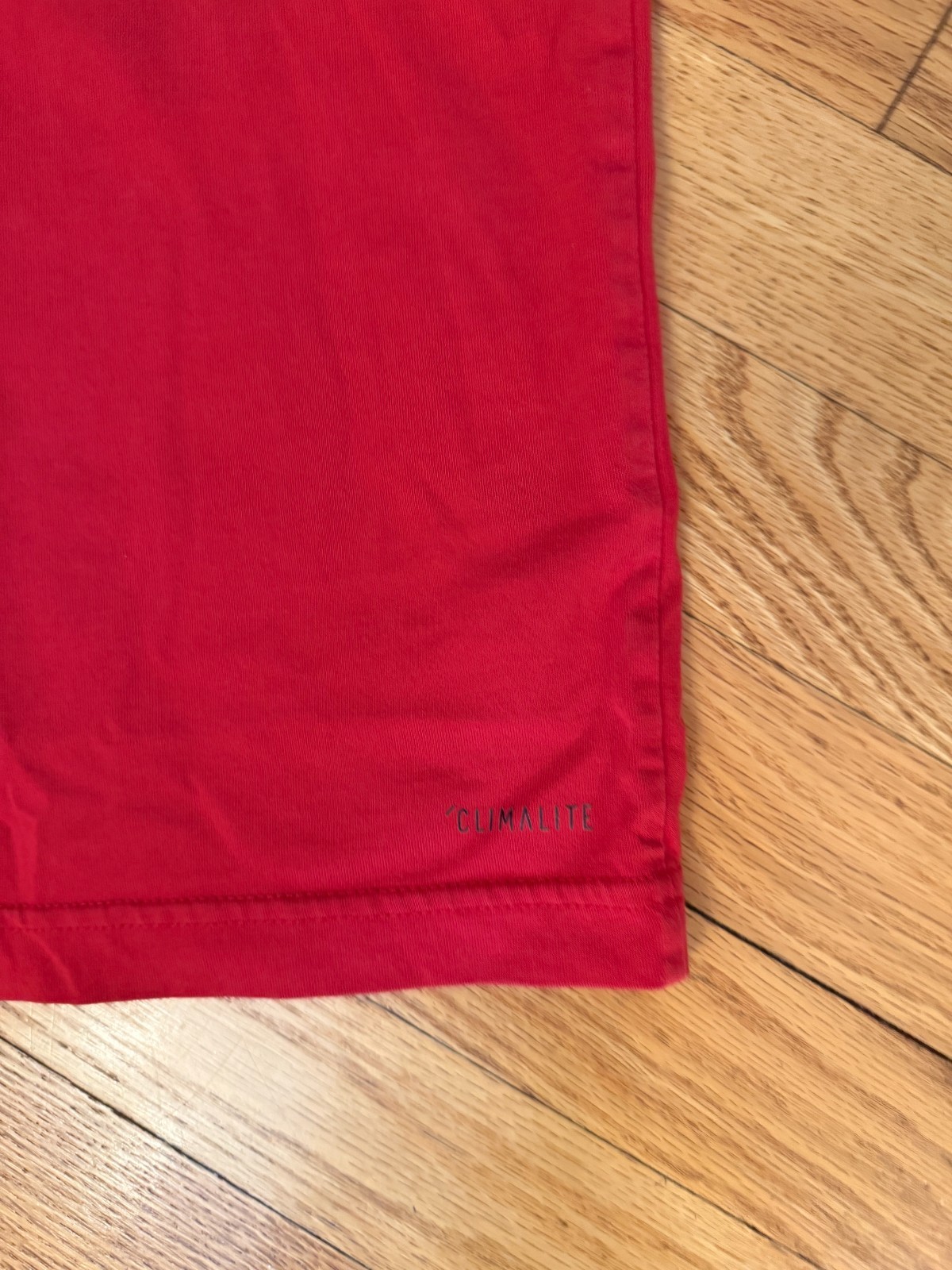 Mens Adidas Basketball Climalite Red T-Shirt 70% Cotton 30% poly Size Large gallery