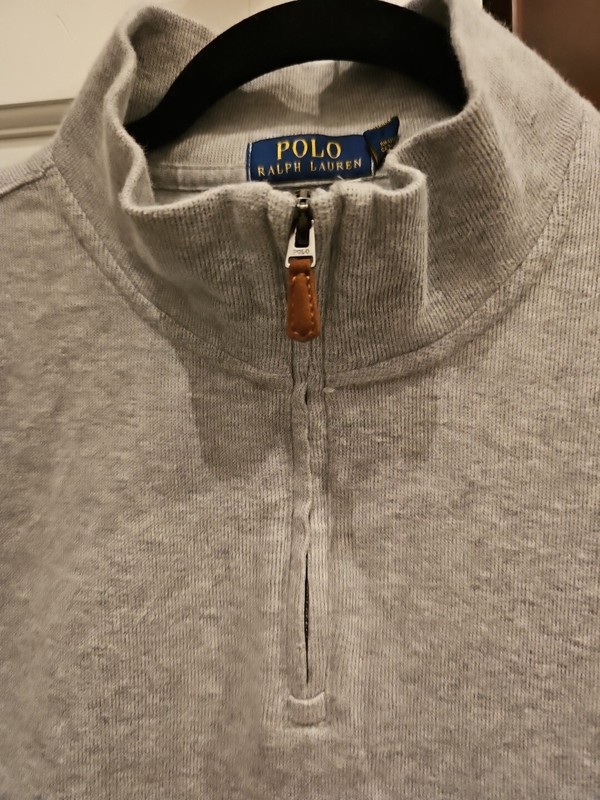 POLO RALPH LAUREN ATHLETIC PULLOVER SHIRT MEN XXL GRAY 1/4 ZIP L/S ESTATE RIB gallery