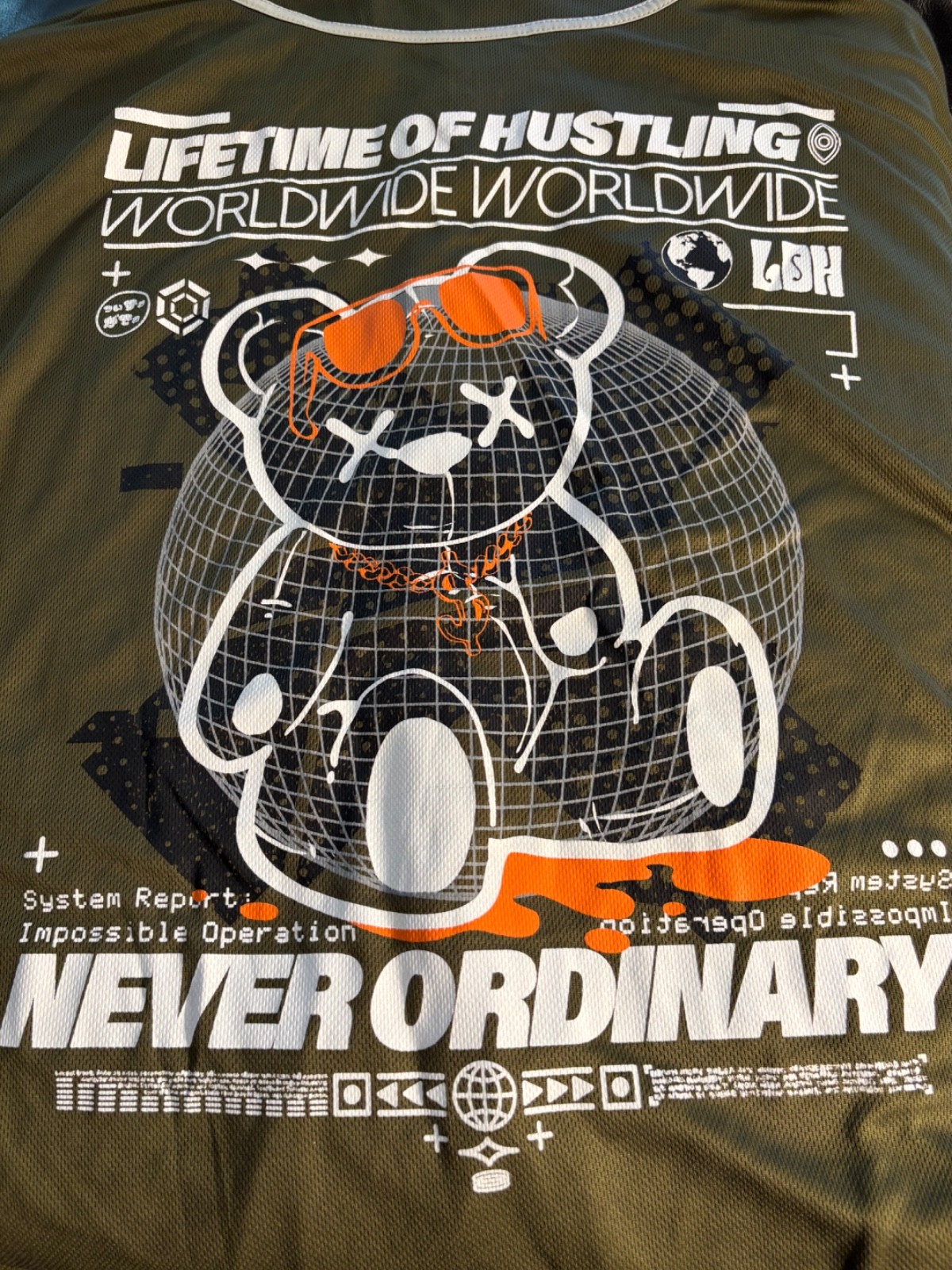 East West 2xl buton up baseball jersey Worldwide husting mint screened art gallery