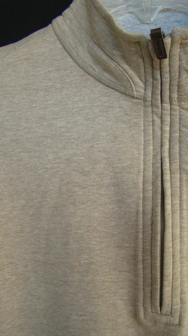 BEN HOGAN PERFORMANCE Tan Partial Zip Insulated Pullover Sweater SZ S 34/36 NWT gallery