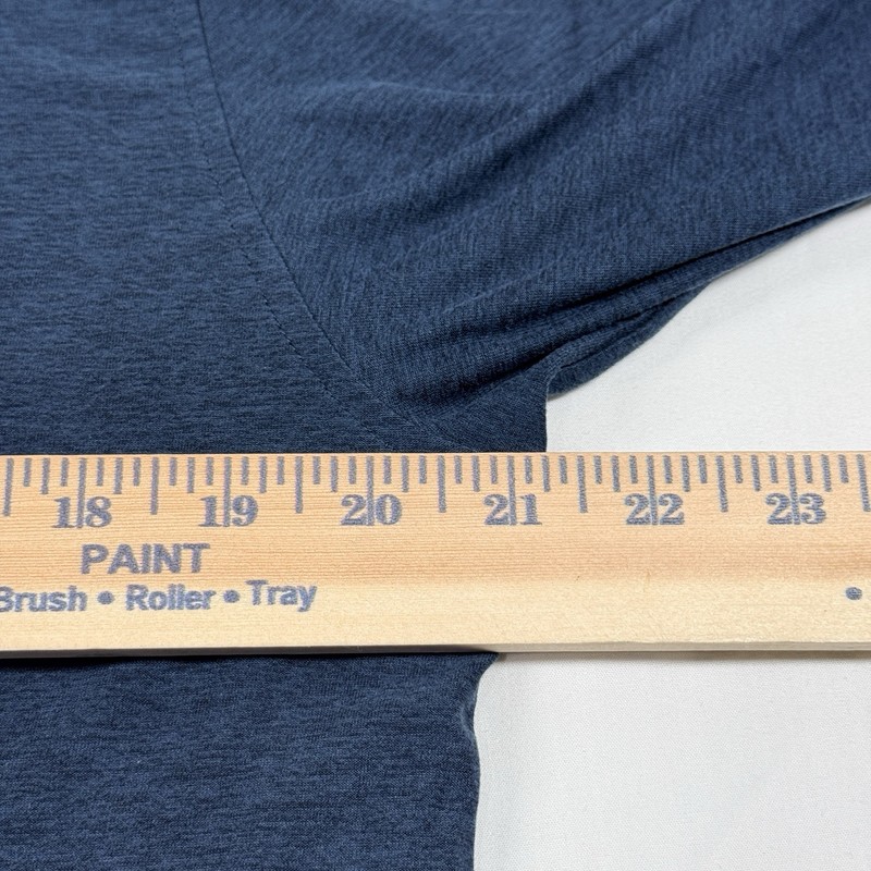 Vuori Strato Tech Tee Long Sleeve Heather Navy Men’s L Performance Shirt V178 gallery