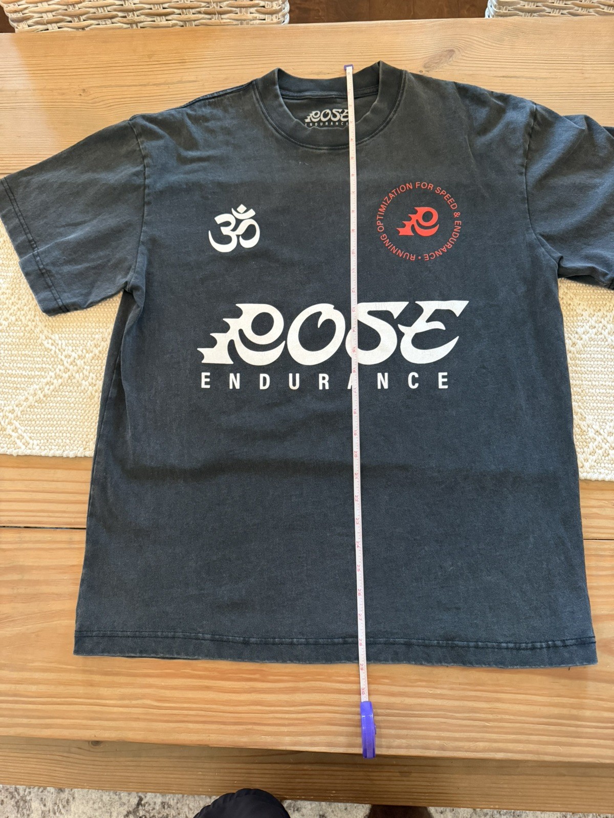 Rose Endurance Running OG Tee-Washed Black, Size Medium gallery