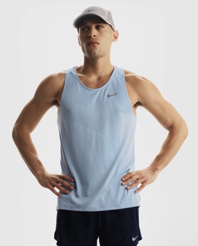Nike Dri-Fit ADV Stride Blue Men Size Small Fitness Gym Running Top HV5210-440 gallery