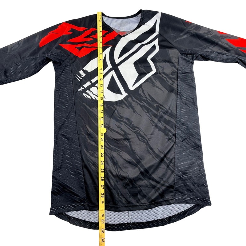 Fly Racing Kinetic Relapse Motocross Jersey Men Small Black Red Moto Bike MX gallery