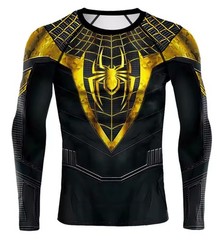 Spider-Man Men’s 3D Winter Compression Suit | Long Sleeve Sports Jersey