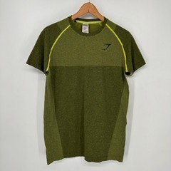 Gymshark Shirt Mens Medium Green Phantom Seamless Workout David Laid