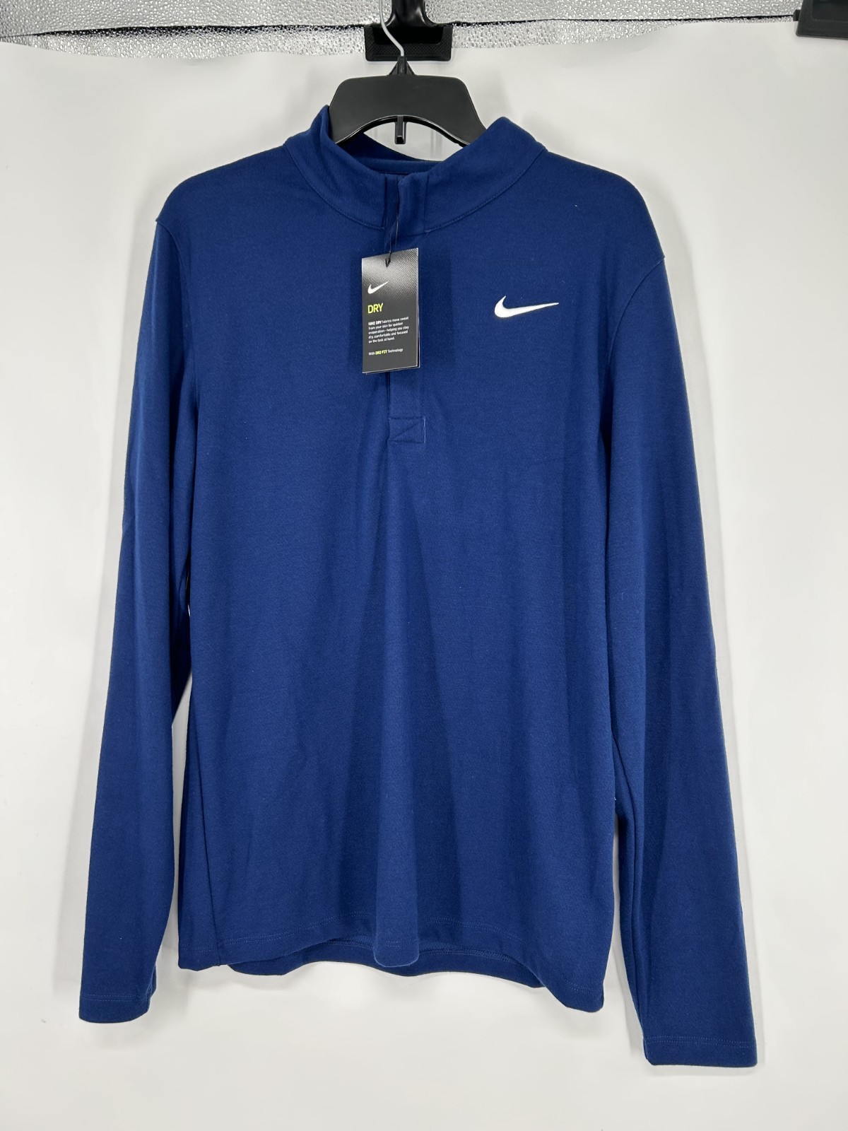 Nike Golf Dri Fit Victory Training Mens Med 1/4 Quarter 1/2 Half Zip CN1018-492 gallery