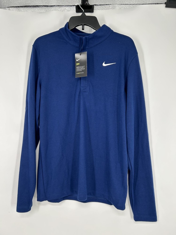 Nike Golf Dri Fit Victory Training Mens Med 1/4 Quarter 1/2 Half Zip CN1018-492