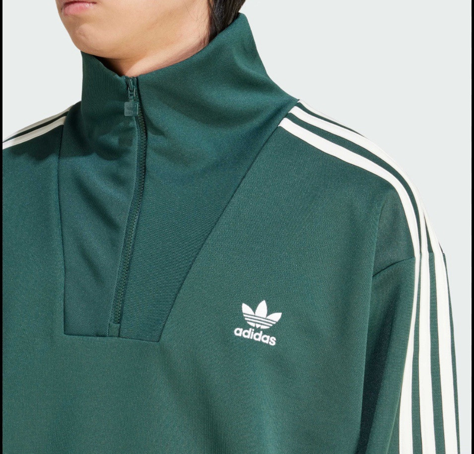 New- Size Medium- Adidas Funnelneck Track Top Retail $80 gallery