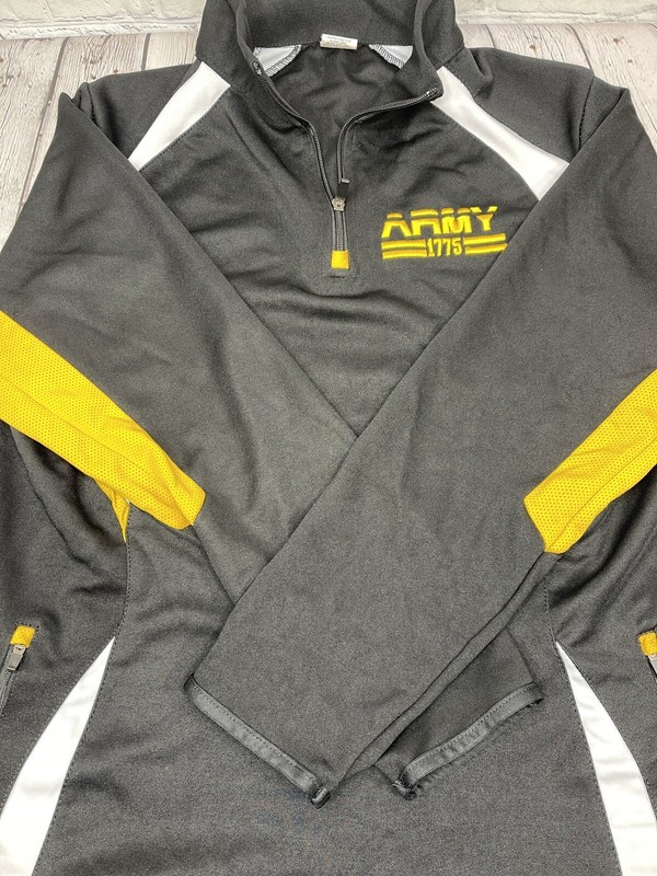US Army Performance 1775 Pullover Jacket 1/4 Zip Black Size Large VGC gallery