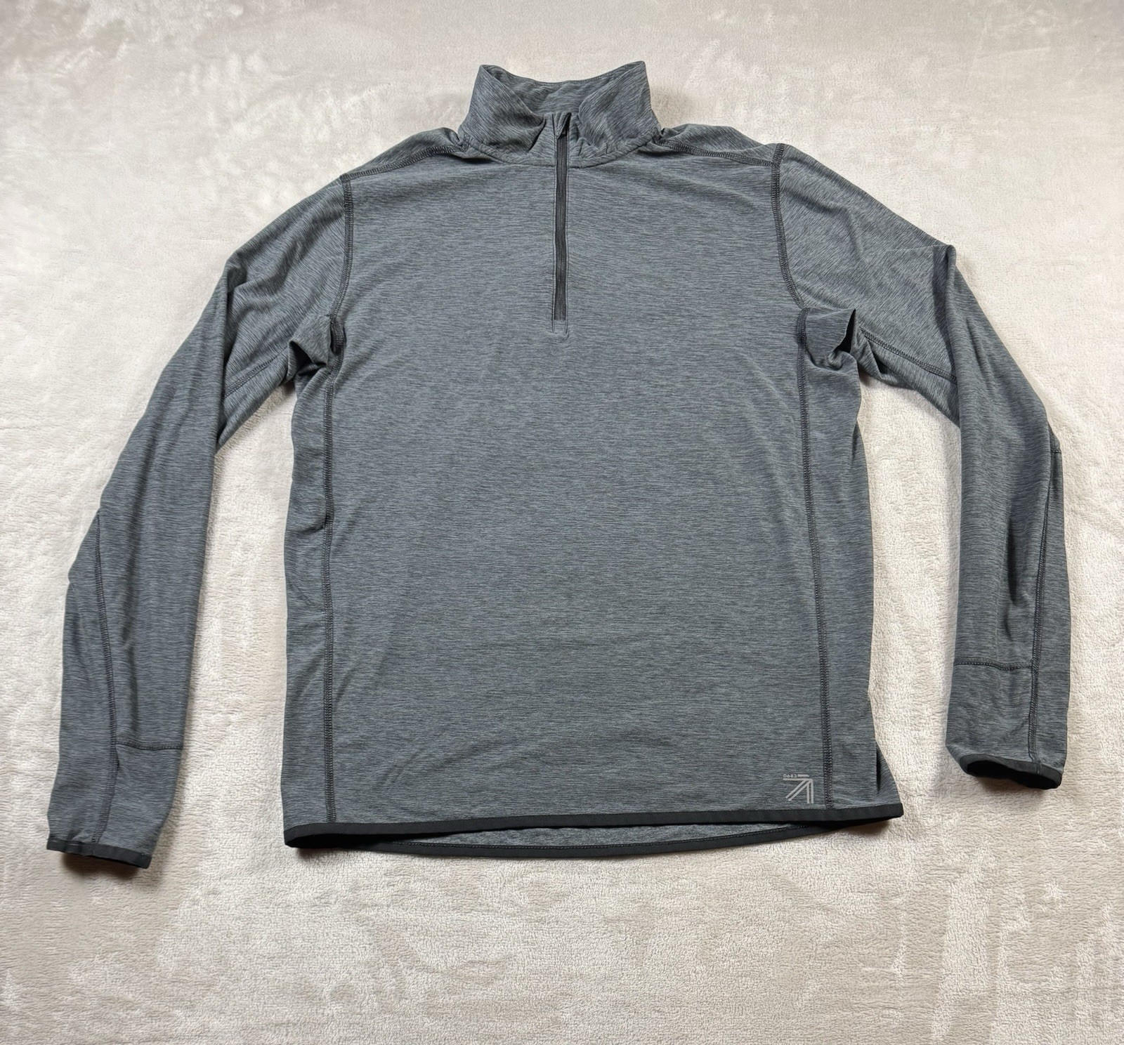 New Balance Shirt Men's Size Medium Grey 1/4 Zip Long Sleeve Pullover NB Dry gallery
