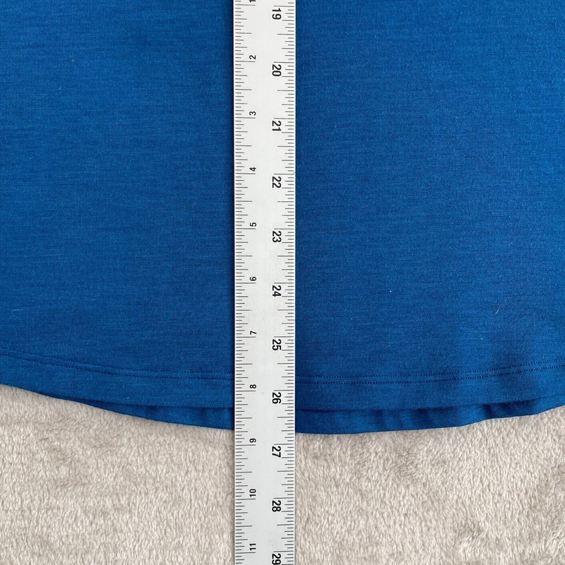 Lululemon Somatic Shirt Men Small Blue Long Sleeve Reflective Line Activewear gallery
