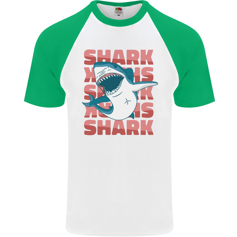 A Great White Shark Mens S/S Baseball T-Shirt gallery