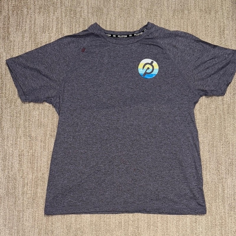 Rhone X Peloton Shirt Men' Size XL Gray/Purple Cycling Activewear gallery