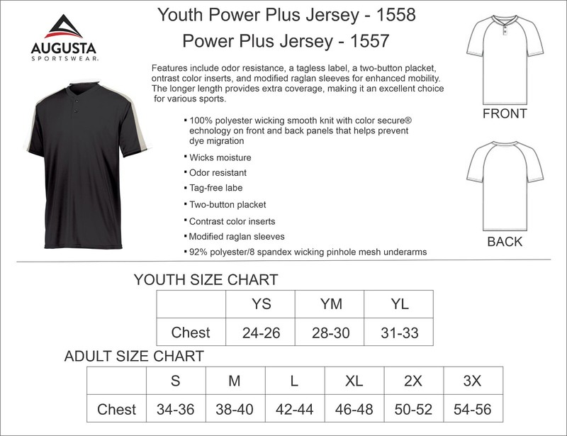Augusta Sportswear Power Plus Jersey - 1557 gallery
