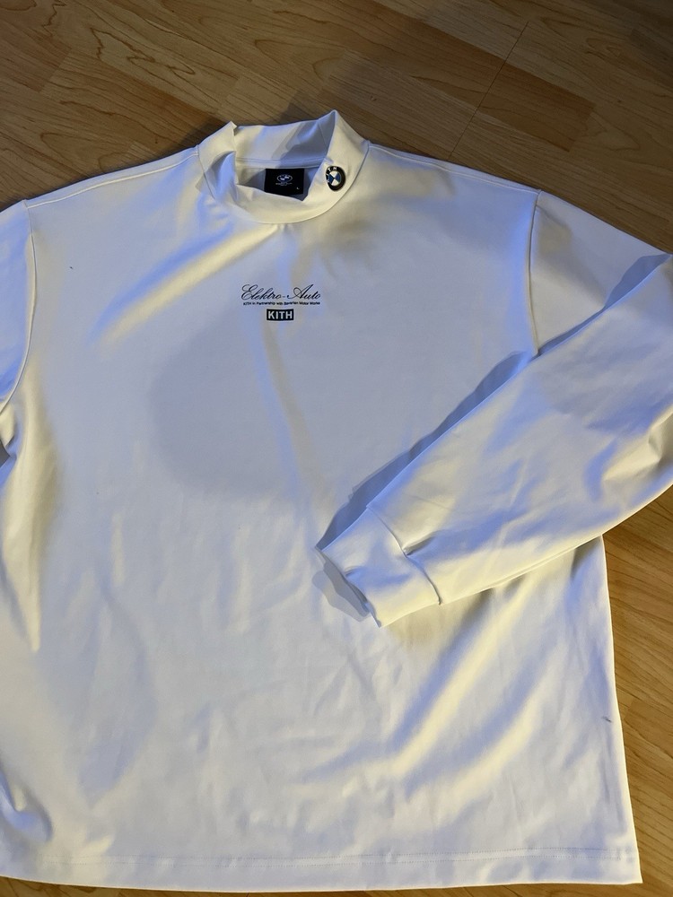 Size L - KITH BMW ELECTRO AUTO LONG SLEEVE MOCK NECK RARE 📦FAST SHIPPING📦