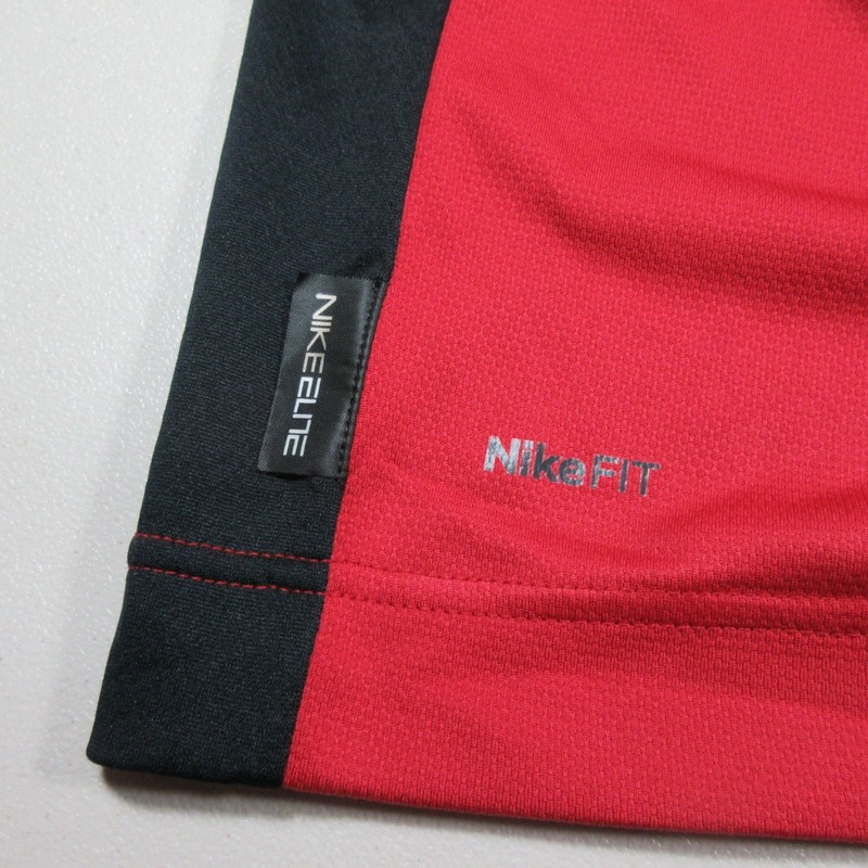 Vintage Y2K Nike mens black white red Elite basketball jersey L EUC gallery
