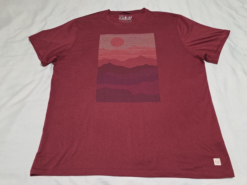 Marine Layer Weekend Sport Performance Heatwave Wine Short Sleeve Shirt Larger gallery