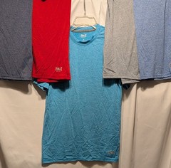 Lot of five Everlast Sport Wicking tees. All but one has the Everlast logo on…