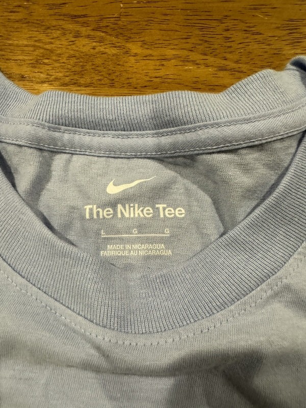 Nike Mens Just Do It Swoosh Training T-shirt Large DX1989 548 Blue New With Tags gallery