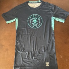 NIKE PRO COMBAT DRI-FIT LEGENDS NEVER QUIT ATHLETIC SHIRT MENS M BLUE