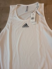NWT Adidas Men’s High Intensity Spin Training Tank in White Size,2XL
