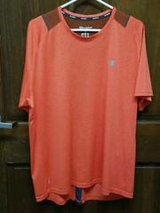 Champion Powertrain Vapor Short Sleeve Orange Athletic Running Shirt Men’s Sz XL