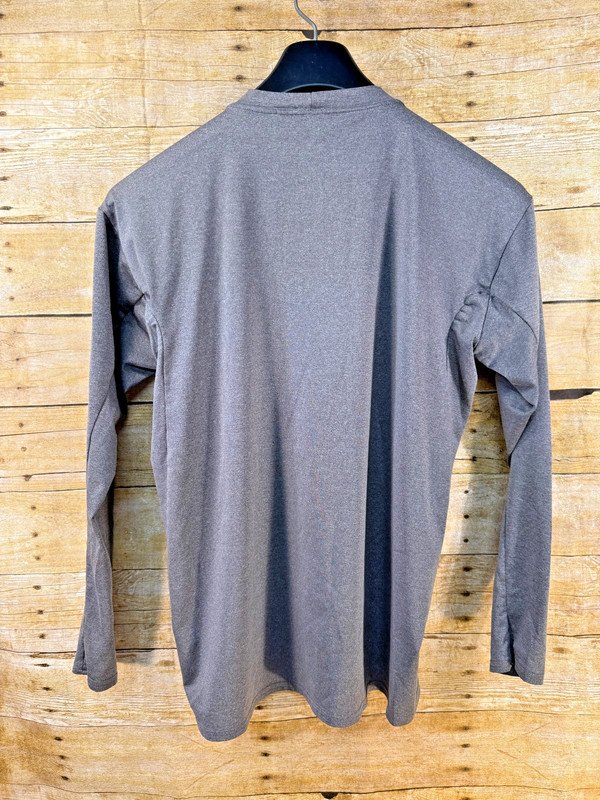 STARTER COMPRESSION BASE TEE SHIRT LS DRI-STAR HEATHER GRAY MEN'S XL FITTED EUC gallery