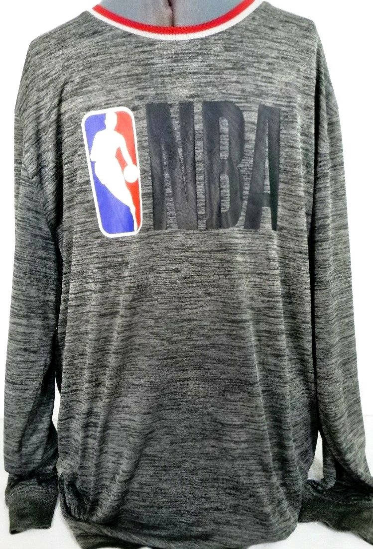 NBA Basketball-Mens Long Sleeve Performance Athletic Shirt-Extra Large XL gallery