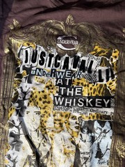 Just Cavalli Underwear Men’s Long Sleeve Graphic Tee Sz M Slim Fit Italy