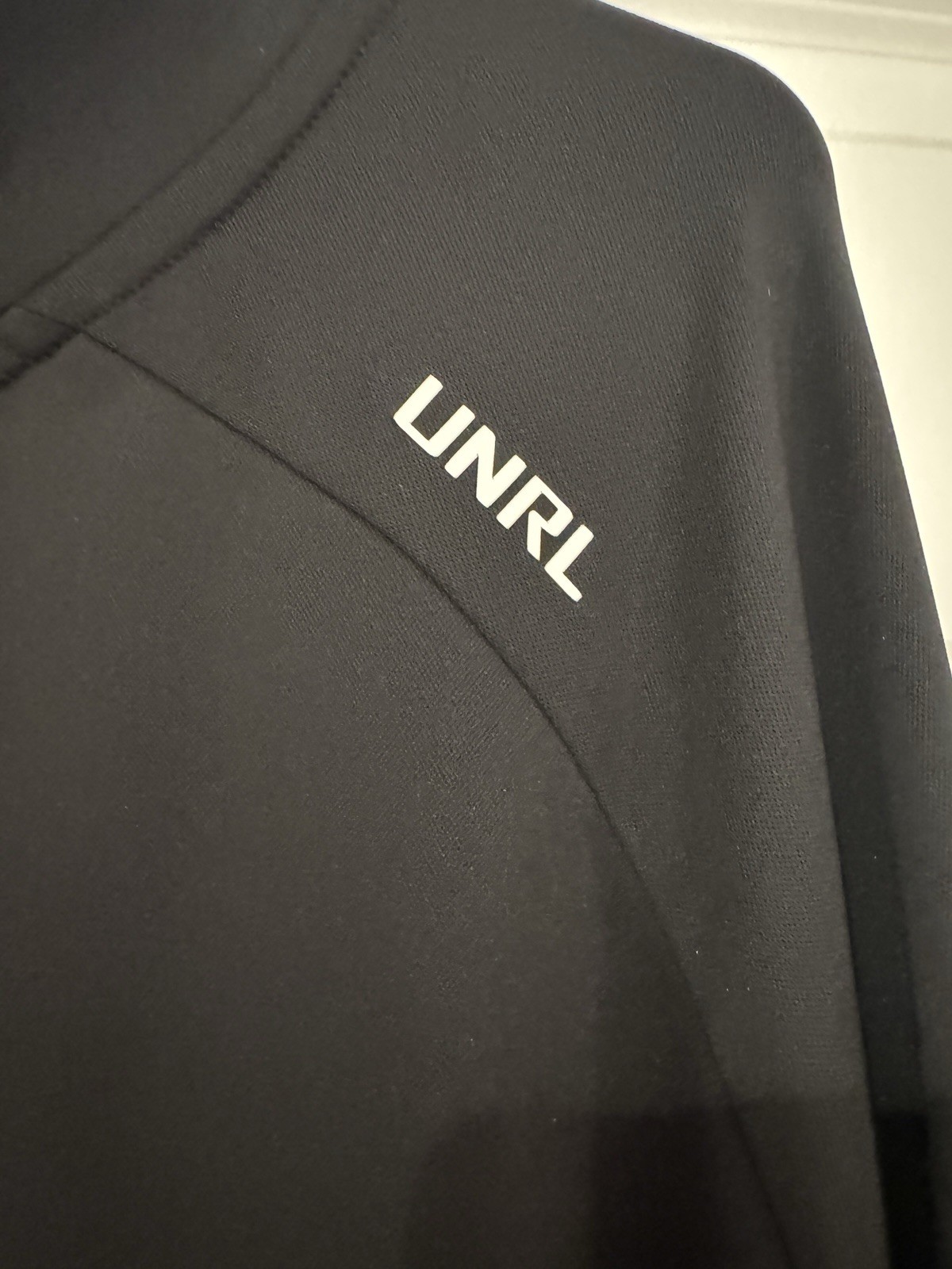 UNRL Mens Ultra Lightweight 1/4 Zip Pullover Size 3XL Black gallery