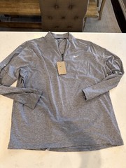 Nike Element 2.0 1/4 Zip Reflective Running Top Size 2XL Smoke Grey NWT