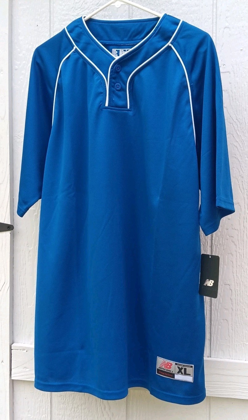 New Balance Men’s Baseball Jersey Blue Team Issue Size XL gallery