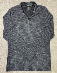 Under Armour Men’s Seamless 1/2 Zip Pullover Lightweight Black 1359875 Medium