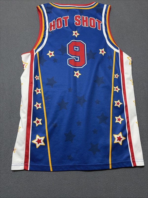Champion Harlem Globetrotters Jersey Mens Small Blue Hot Shot 9 Basketball gallery