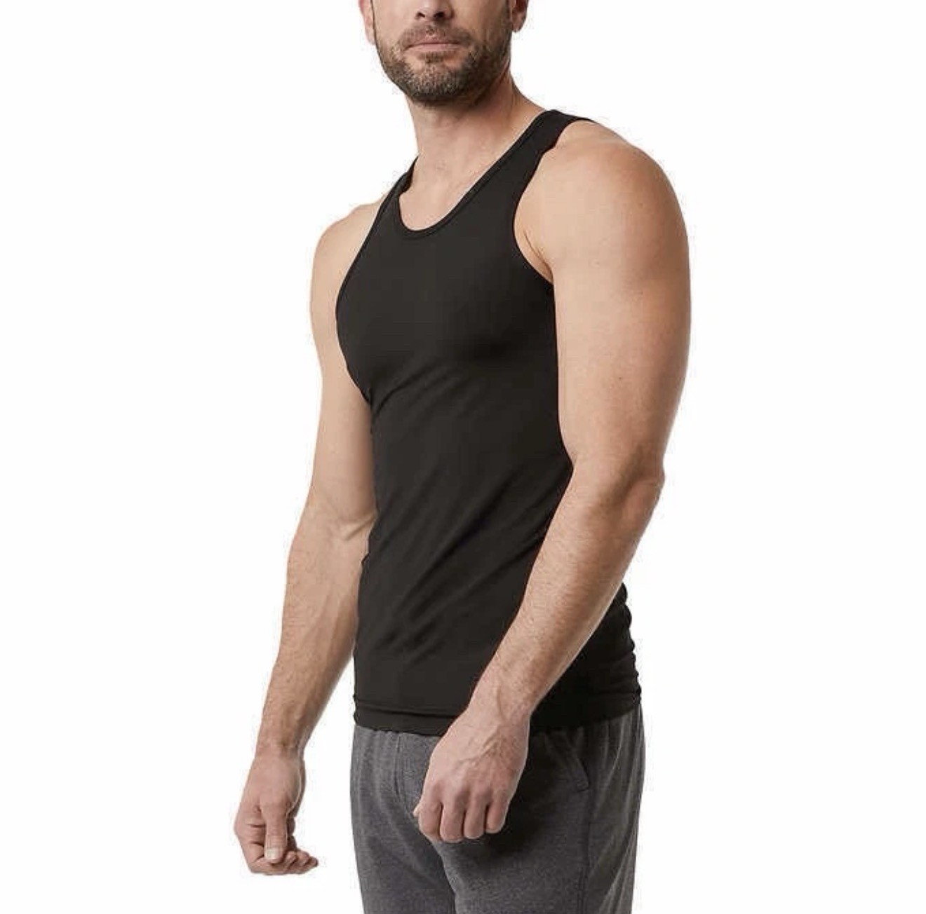 32 Degrees Cool Men's Comfort Mesh Tank, 3-Pack | Black | Medium gallery