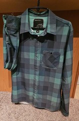 Troy Lee Designs Button-Up Racing Shirt green polyester snap buttons