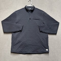 Travis Mathew Transatlantic Quarter Zip Mens XL Blue Quilted Pullover Sweater