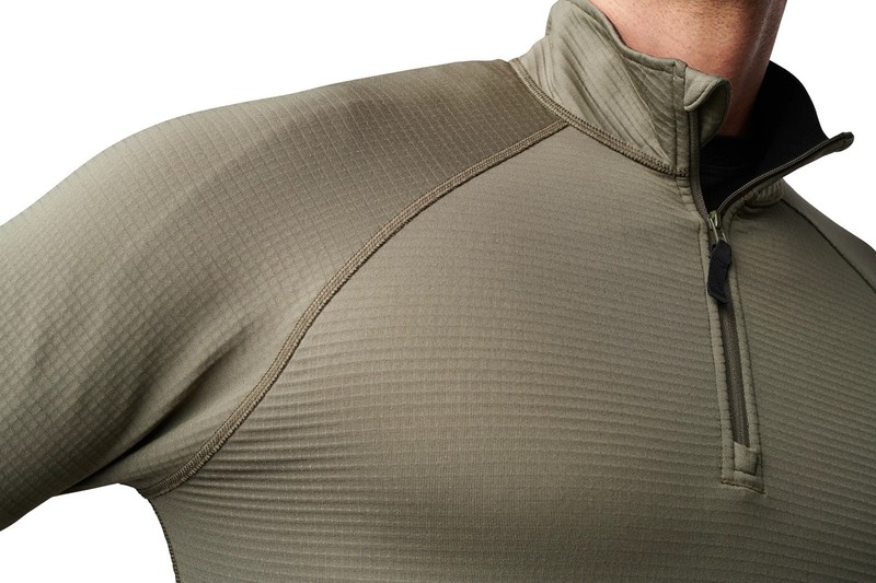 5.11 Tactical Stratos 1/4 Zip Fleece Mens 2XL Ranger Green Pullover Shirt gallery
