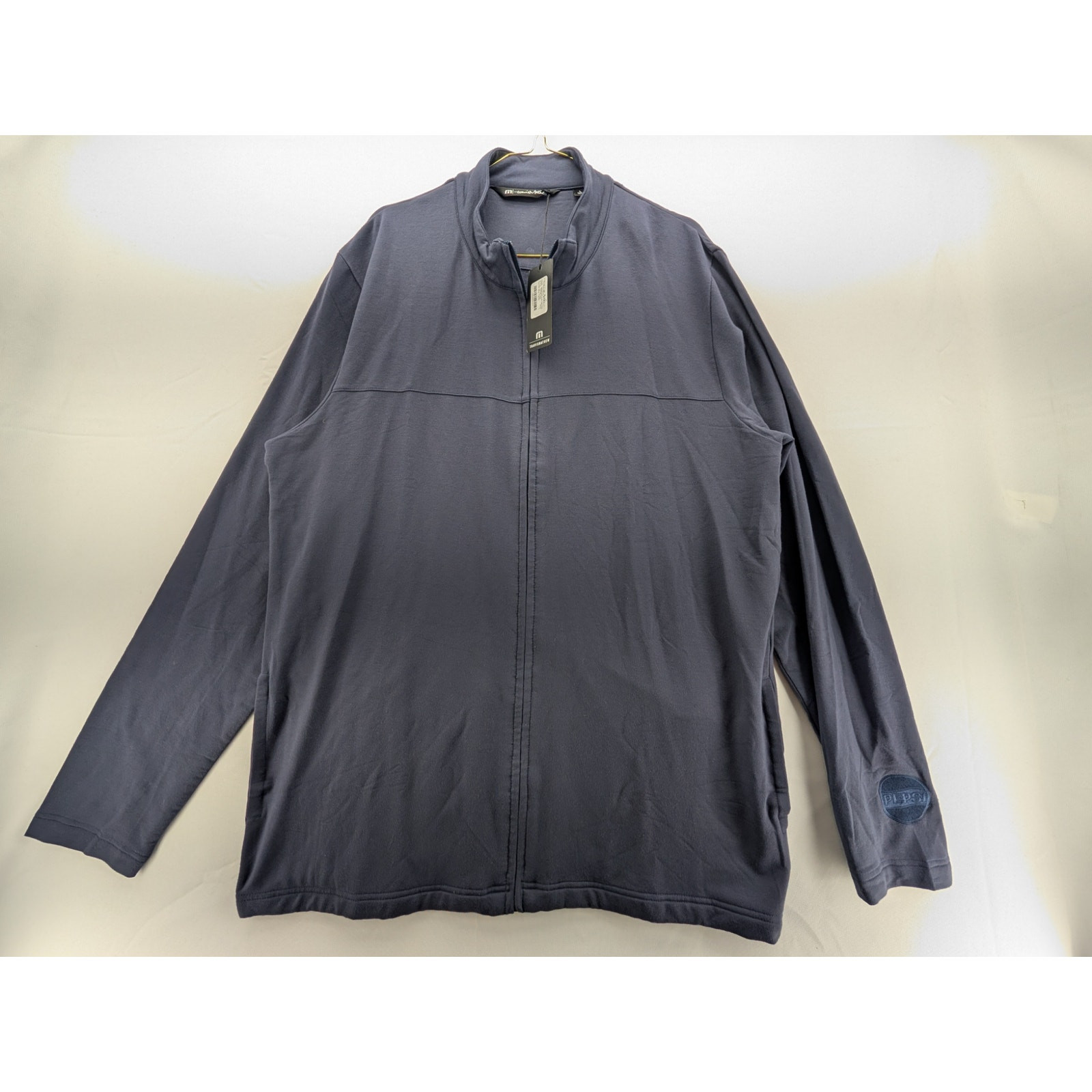 NWT Travis Mathew Newport Full Zip Fleece in Blue Nights size Large gallery