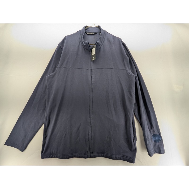 NWT Travis Mathew Newport Full Zip Fleece in Blue Nights size Large gallery