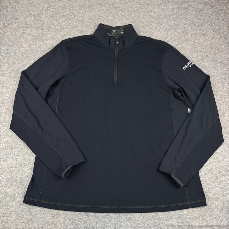 Greyson Tate Shepard Pullover 1/4 Zip Nucor Steel Utah Black Mens Medium M gallery