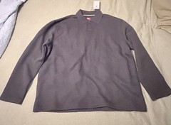 Nike Tech Fleece Reimagined Polo Shirt Anthracite Gray FZ7570-060 Mens Med-Tall