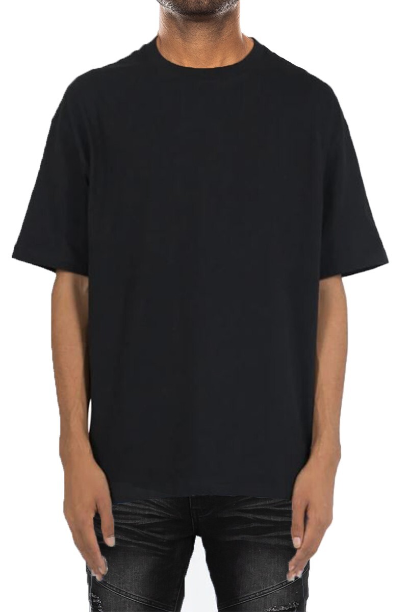 MENS DROP SHOULDER TEE OVERSIZED flat hem line extended shoulder Tee gallery