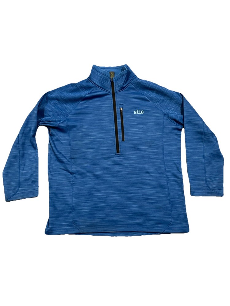 Stio Pullover Blue Gannett Peak Half Zip Afternoon Azure Casual 1/ Zip Mens XL